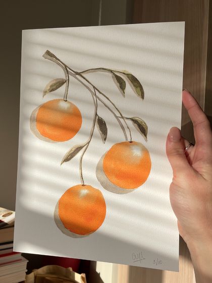 Art Print - Oranges - High quality - A4